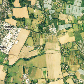 Aerial view of this sensitive site